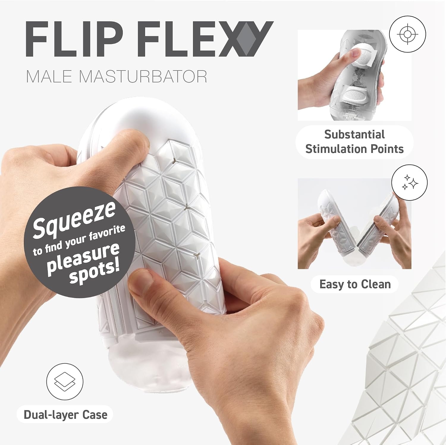 image:imageTENGA FLIP 0 Zero Gravity Black Reusable Manual FlipOpen Mechanic with Upgraded Internal Details Thicker Elastomer for Strong Sensations Male Masturbator Toy BlackFlipFlexyWhite