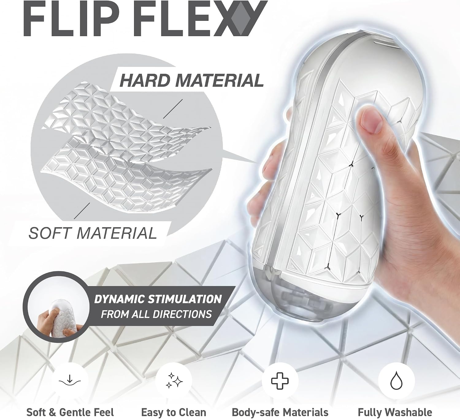 image:imageTENGA FLIP 0 Zero Gravity Black Reusable Manual FlipOpen Mechanic with Upgraded Internal Details Thicker Elastomer for Strong Sensations Male Masturbator Toy BlackFlipFlexyWhite