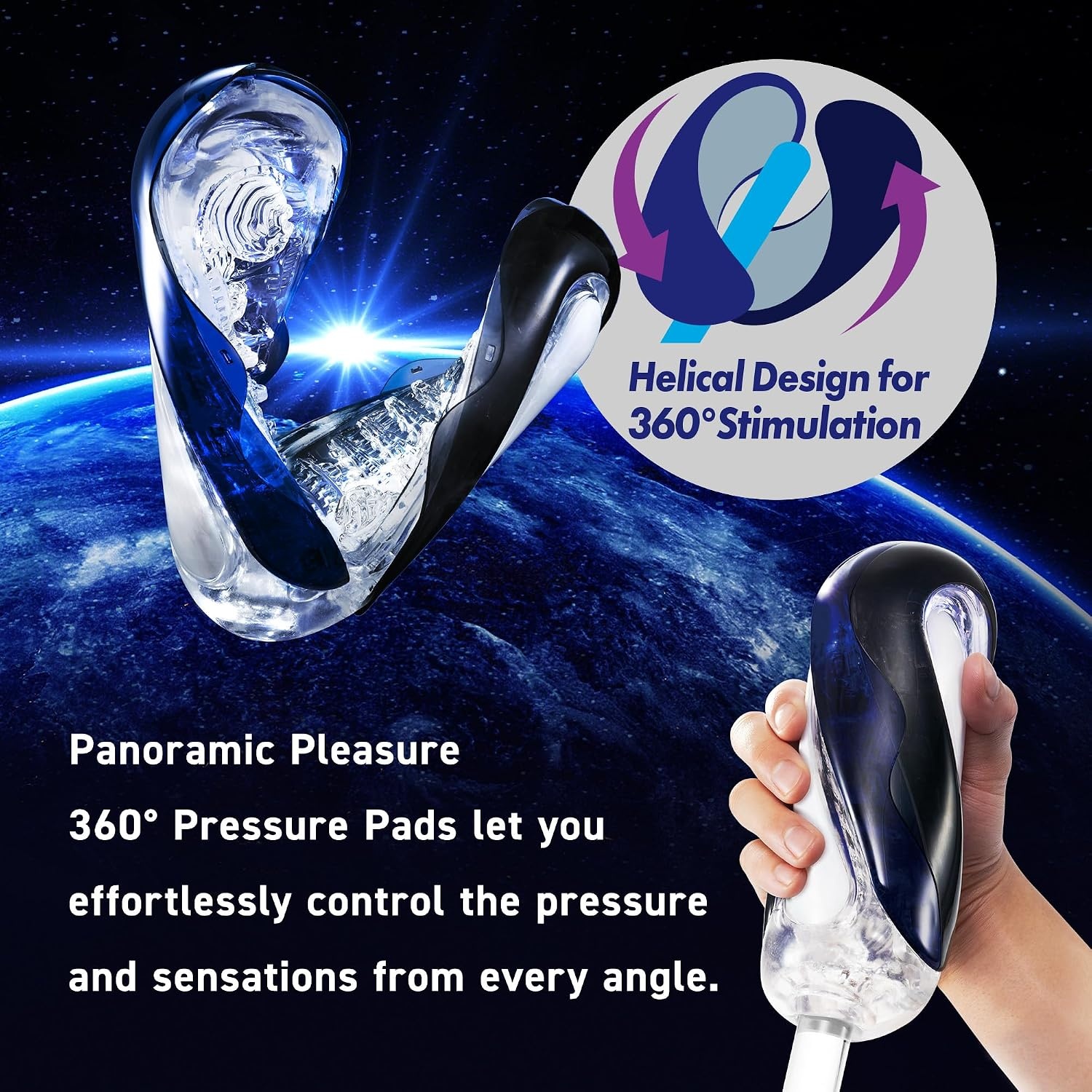 image:imageTENGA FLIP 0 Zero Gravity EV Electronic Vibration Male Masturbator Reusable Sleeve Vibrator Gravity BlackMIDNIGHT BLUE01