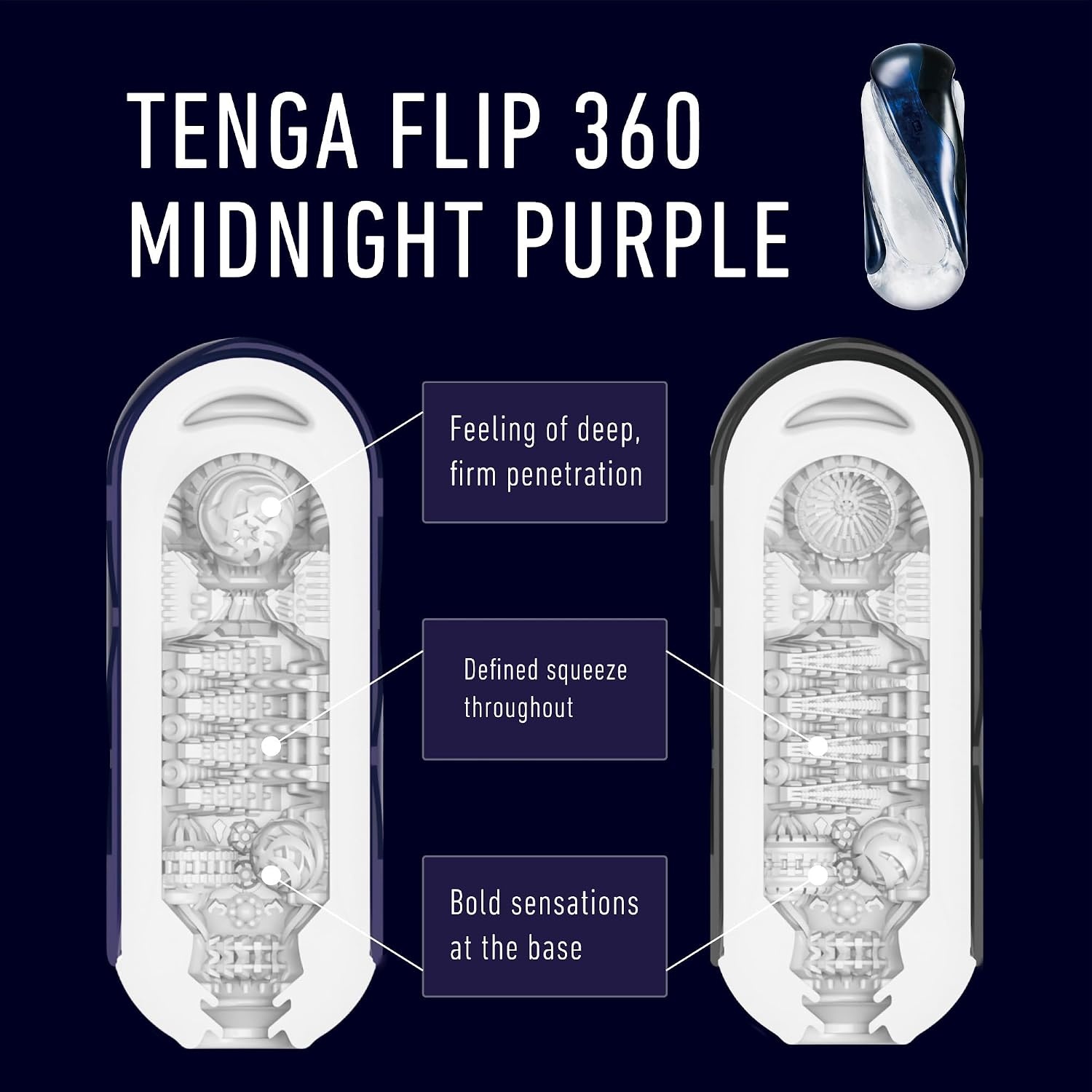 image:imageTENGA FLIP 0 Zero Gravity EV Electronic Vibration Male Masturbator Reusable Sleeve Vibrator Gravity BlackMIDNIGHT BLUE01