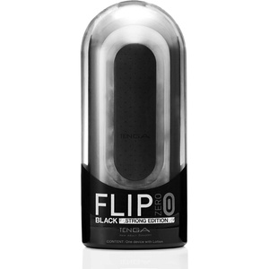 TENGA FLIP 0 (Zero) Gravity EV (Electronic Vibration) Male Masturbator, Reusable Sleeve Vibrator, Gravity Black(Flip 0-Black)