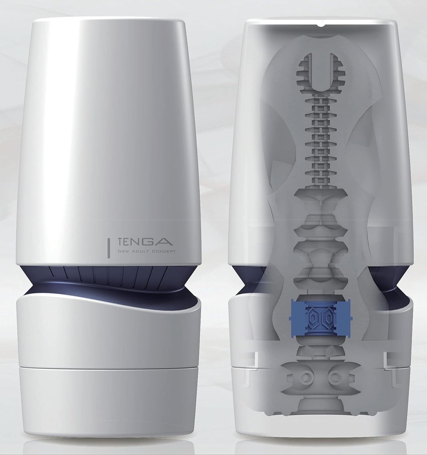 image:imageTENGA AERO Cobalt Ring Male Manual Masturbator Device with 2 Real Lotion