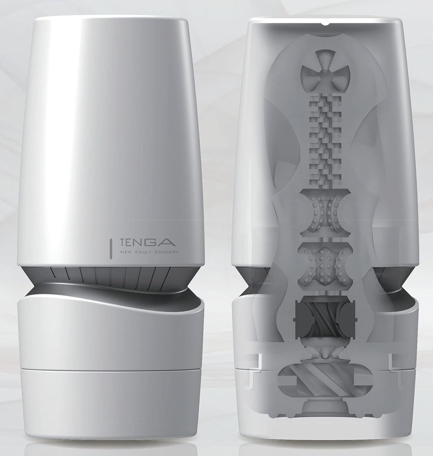 image:imageTENGA AERO Silver Ring Male Manual Masturbator Device with 2 Real Lotion