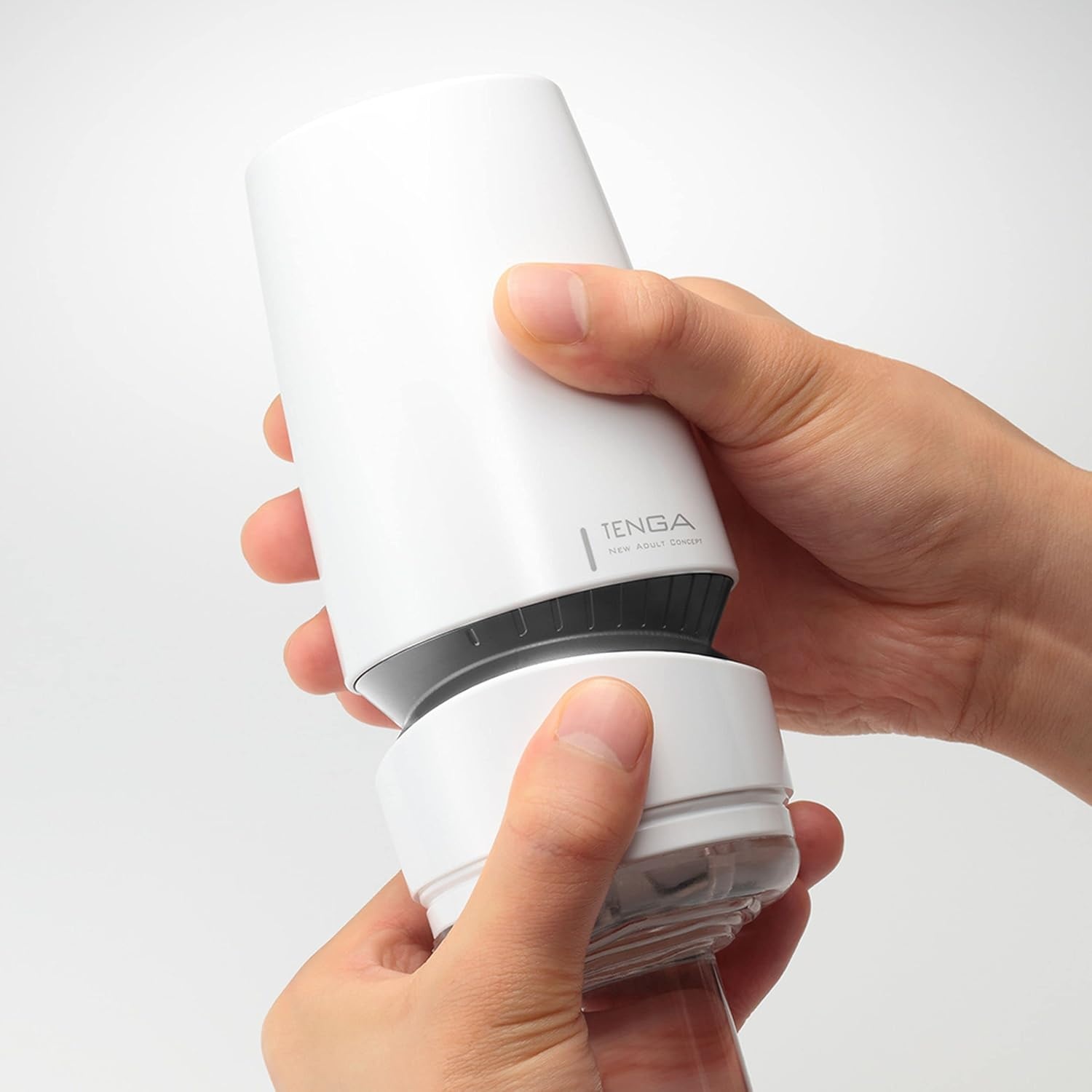 image:imageTENGA AERO Silver Ring Male Manual Masturbator Device with 2 Real Lotion