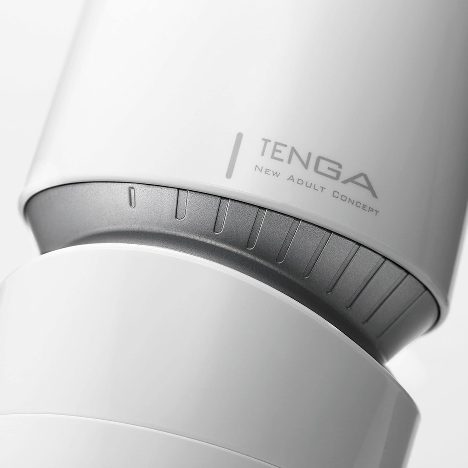 image:imageTENGA AERO TAH002 Cobalt Ring Reusable Dial Constriction Male Masturbator Vacuum Cup with Powerful Suction WhiteSilver Ring