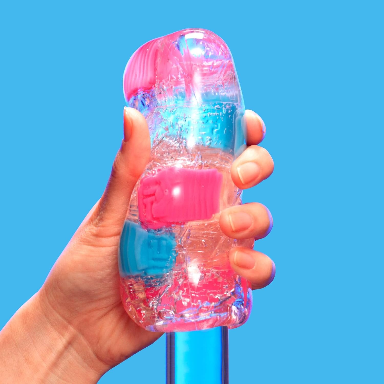 image:imageTENGA Bobble BOB001 Crazy Cubes Reusable Male Masturbator TranslucentUnique
