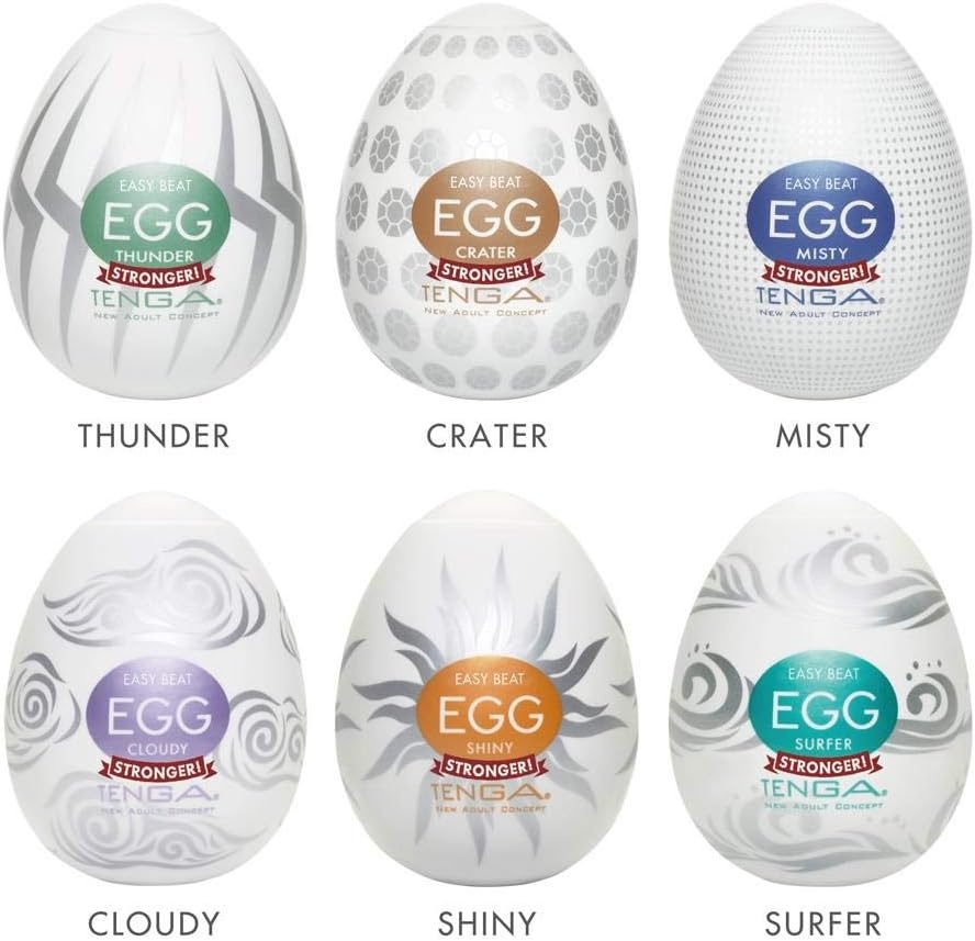 image:imageTENGA EGGVP62 Easy Beat EGG Portable Male Masturbator Variety Pack 6 Pack