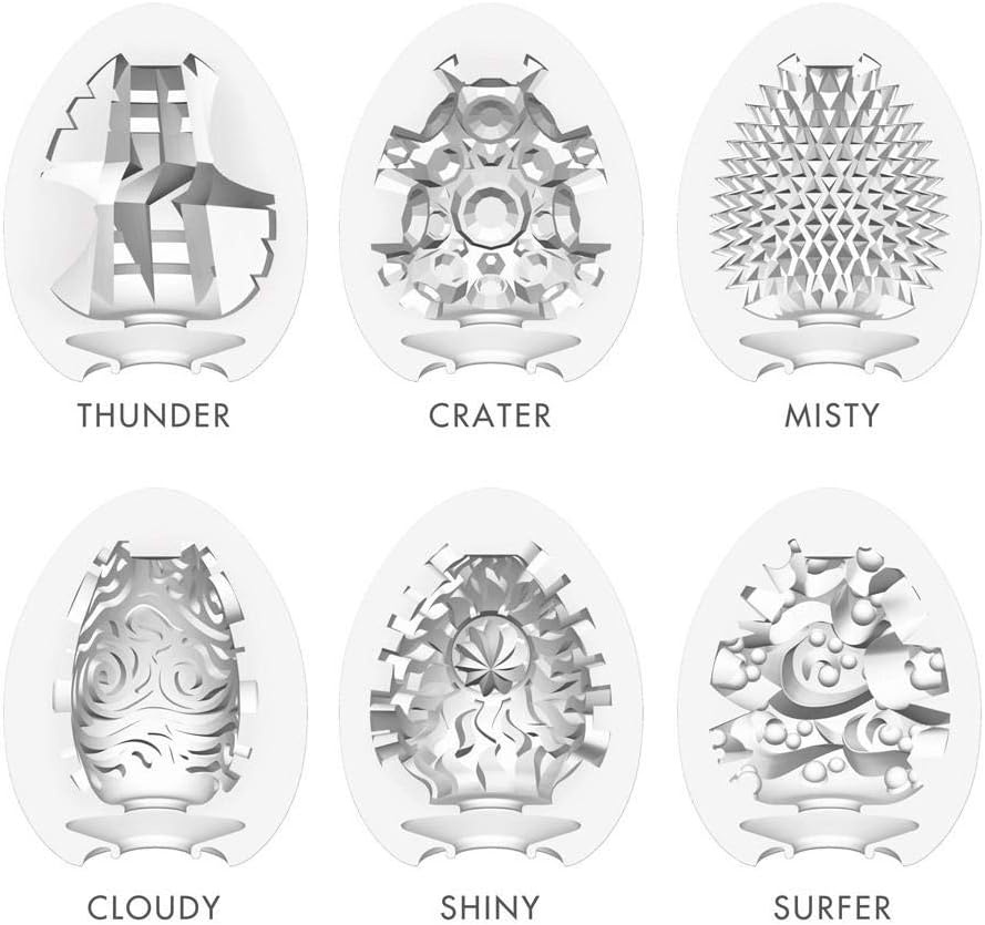 image:imageTENGA EGGVP62 Easy Beat EGG Portable Male Masturbator Variety Pack 6 Pack