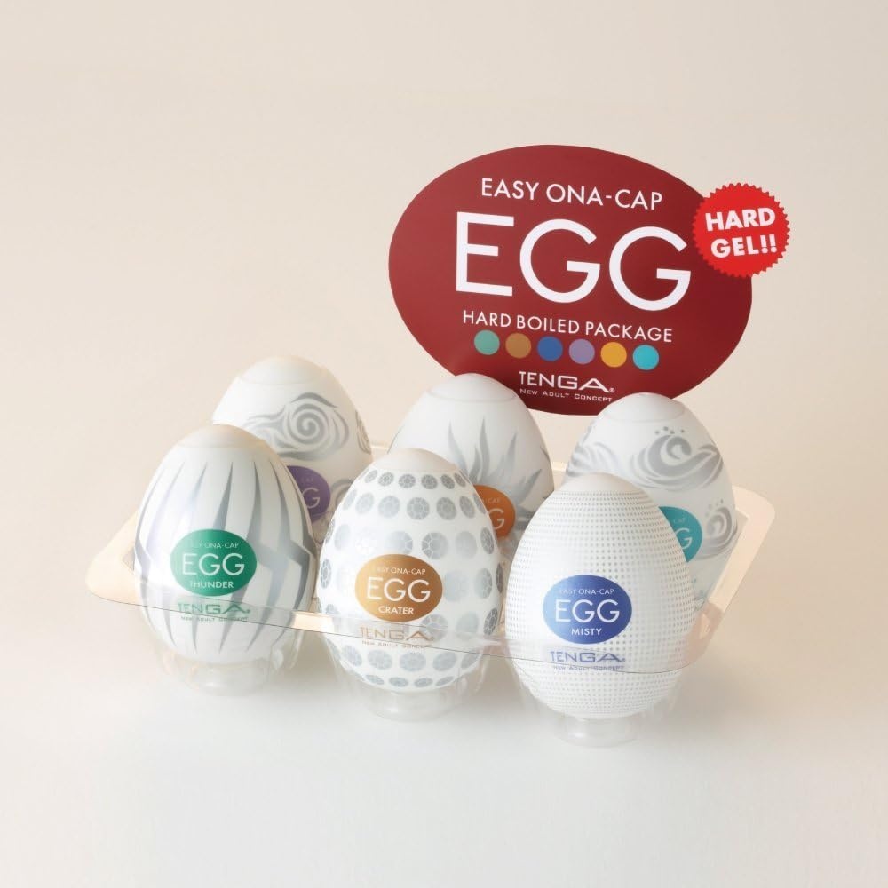 image:imageTENGA EGGVP62 Easy Beat EGG Portable Male Masturbator Variety Pack 6 Pack