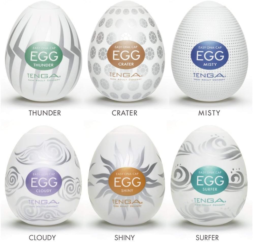 image:imageTENGA EGGVP62 Easy Beat EGG Portable Male Masturbator Variety Pack 6 Pack