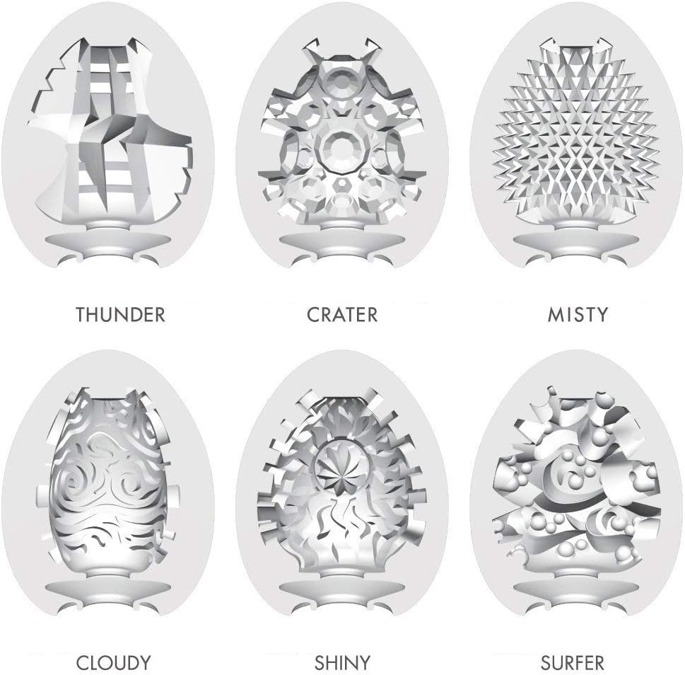 image:imageTENGA EGGVP62 Easy Beat EGG Portable Male Masturbator Variety Pack 6 Pack