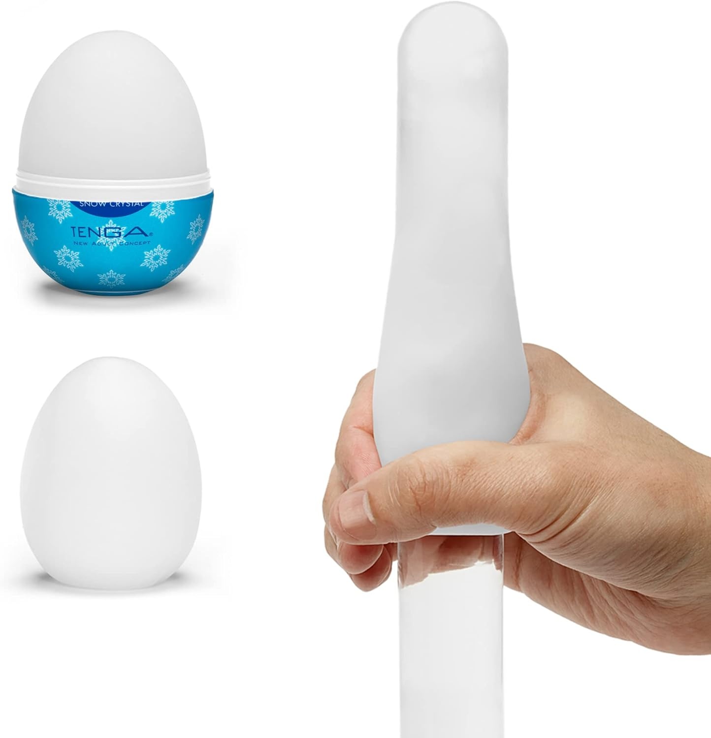 image:imageTENGA Easy Beat Egg Cool Edition Men Masturbation Portable Pleasure Device EGGC01 TranslucentD W H mm 49 49 61 Pack of 2