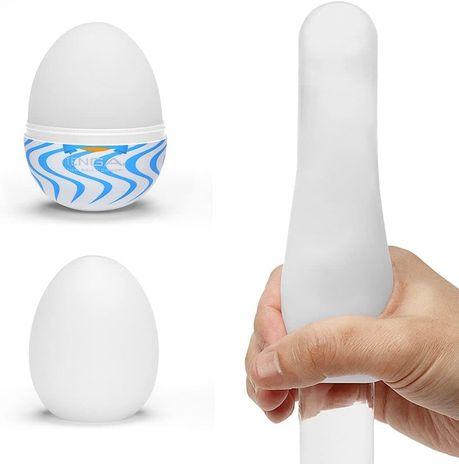 image:imageTENGA Easy Beat Egg Male Masturbator Sleeves Adult Sex Toys for MenVariety Pack of 6Disposable Extremely Stretchable 06Standard No1 Japanese BrandWONDER PACKAGE