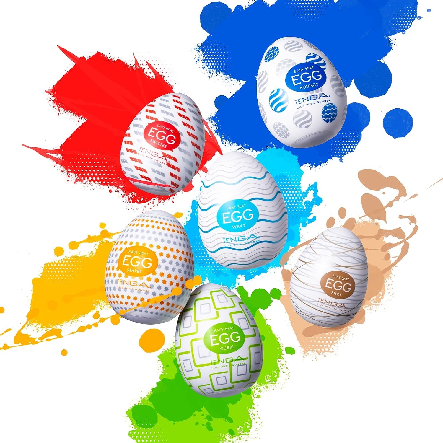 image:imageTENGA Egg Silky Disposable One Time Use Men Sex Toy Super Stretchable Male Masturbator Sleeve 1 CountSILKY