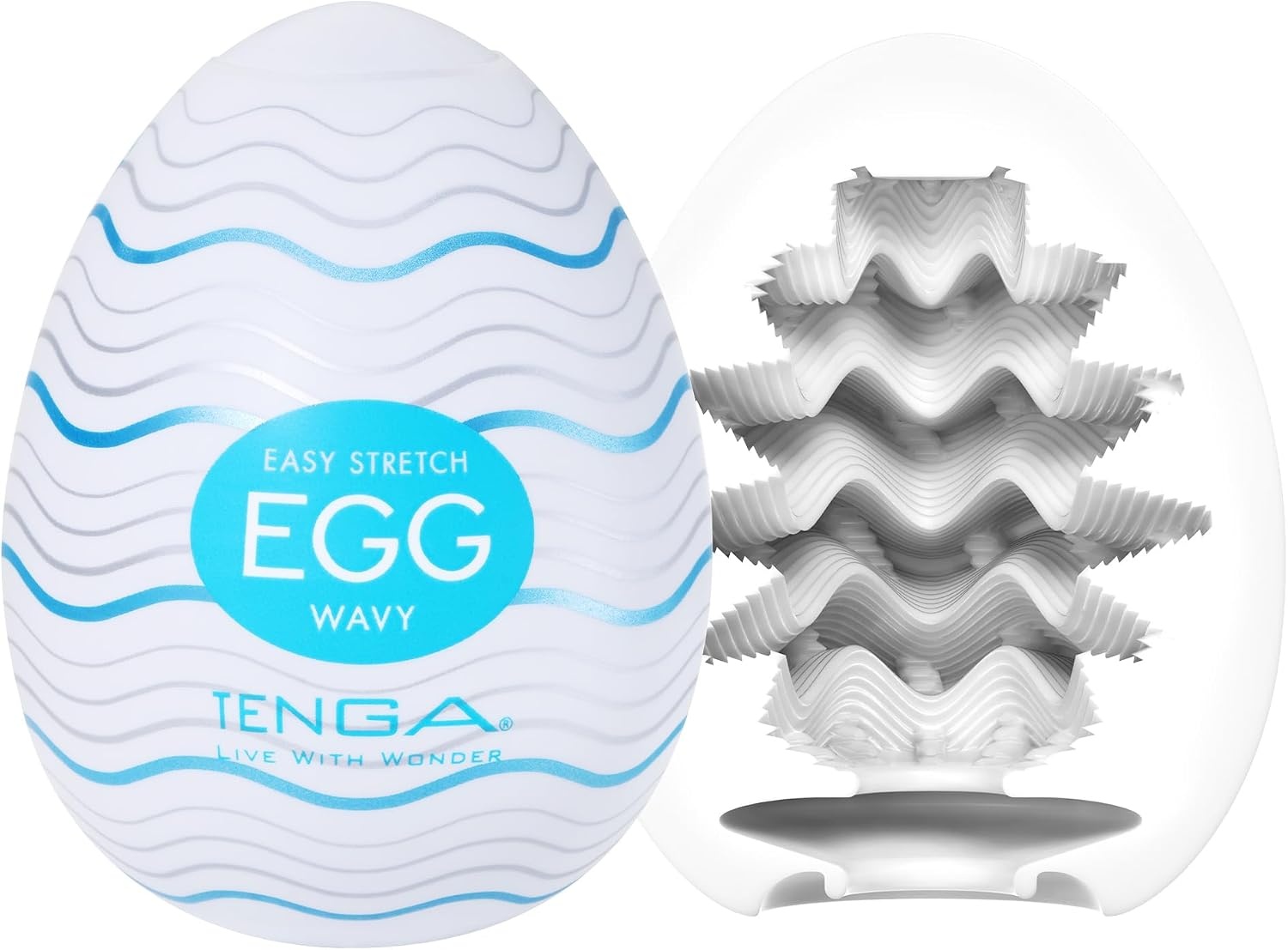 image:imageTENGA Egg Silky Disposable One Time Use Men Sex Toy Super Stretchable Male Masturbator Sleeve 1 CountWAVY