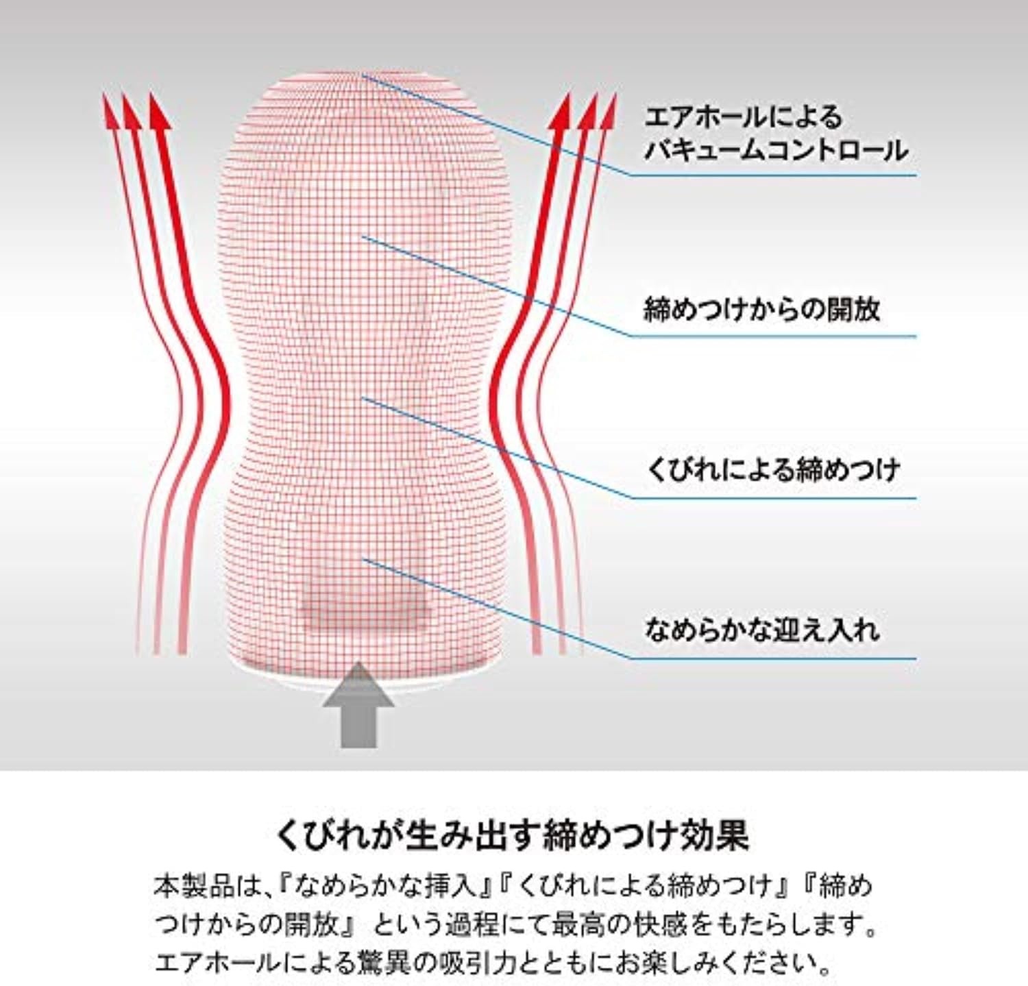 image:imageTENGA Original Vacuum Cup Male Masturbator Sex Toy Prelubricated Smooth Entry Pad 58 inch Depth Air Hole Control Easy to Use Disposable Red1 Count