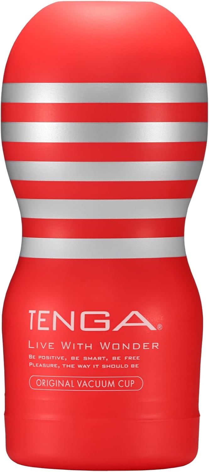 image:imageTENGA Original Vacuum Cup Male Masturbator Sex Toy Prelubricated Smooth Entry Pad 58 inch Depth Air Hole Control Easy to Use Disposable Red1 Count