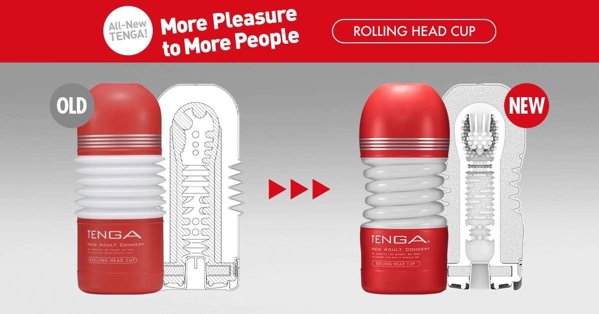 image:imageTENGA Original Vacuum Cup Male Masturbator Sex Toy Prelubricated Smooth Entry Pad 58 inch Depth Air Hole Control Easy to Use Disposable Red1 Count Pack of 2