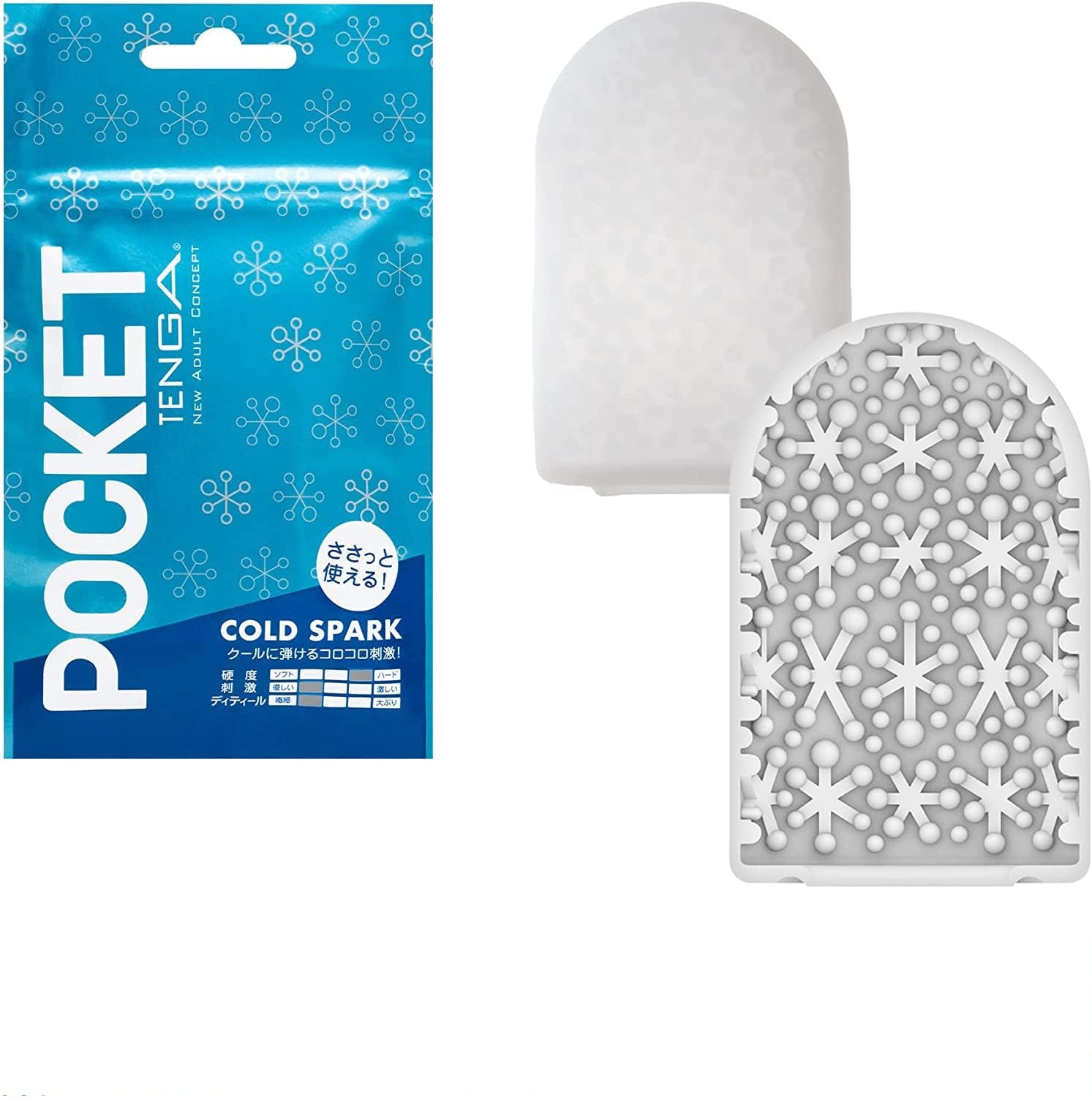 image:imageTENGA POT006C Cool Spark Beads Pocket TENGA Portable Male Masturbator Blue