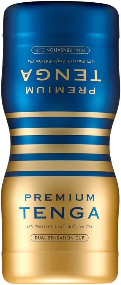 image:imageTENGA Premium Disposable One Time Use Prelubricated Male Masturbator Dual Sensation Cup BlueBlue