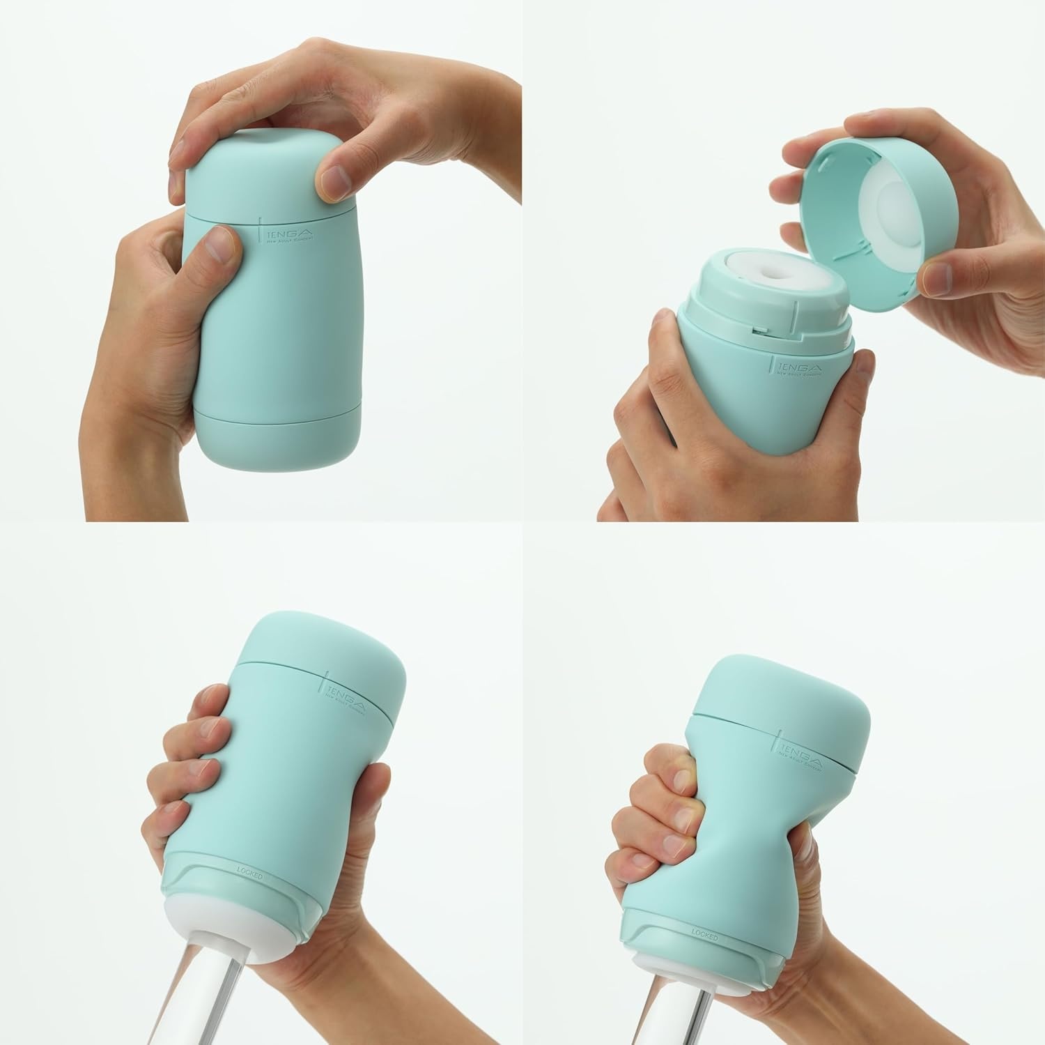 image:imageTENGA Puffy Custard Yellow Reusable Male Masturbator Pillowy Soft Pleasure DeviceMint Green