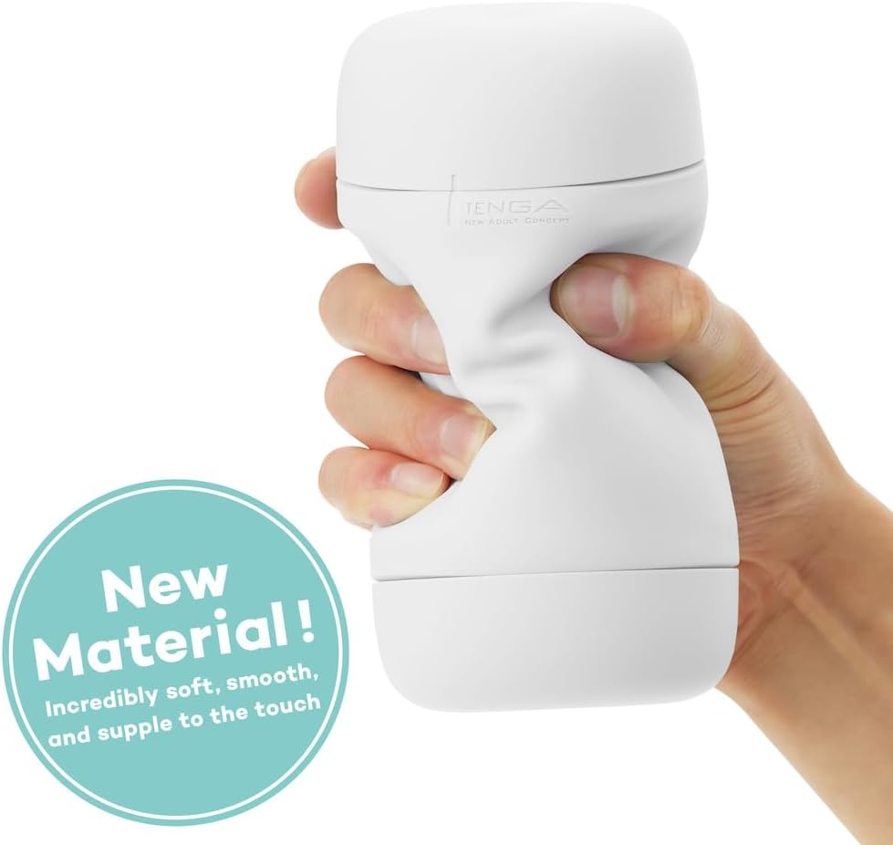 image:imageTENGA Puffy Mint Green Male Manual Masturbator Device with 2 Real Lotion