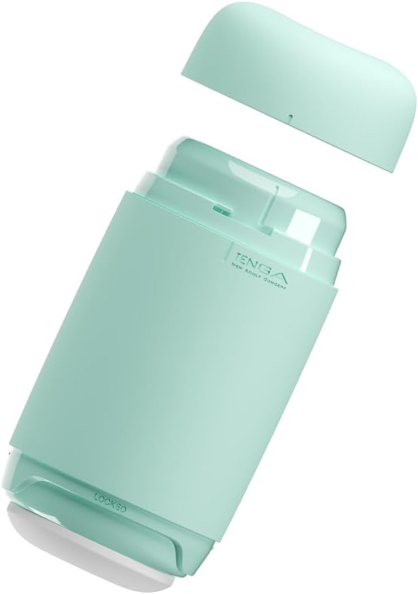 image:imageTENGA Puffy Mint Green Male Manual Masturbator Device with 2 Real Lotion