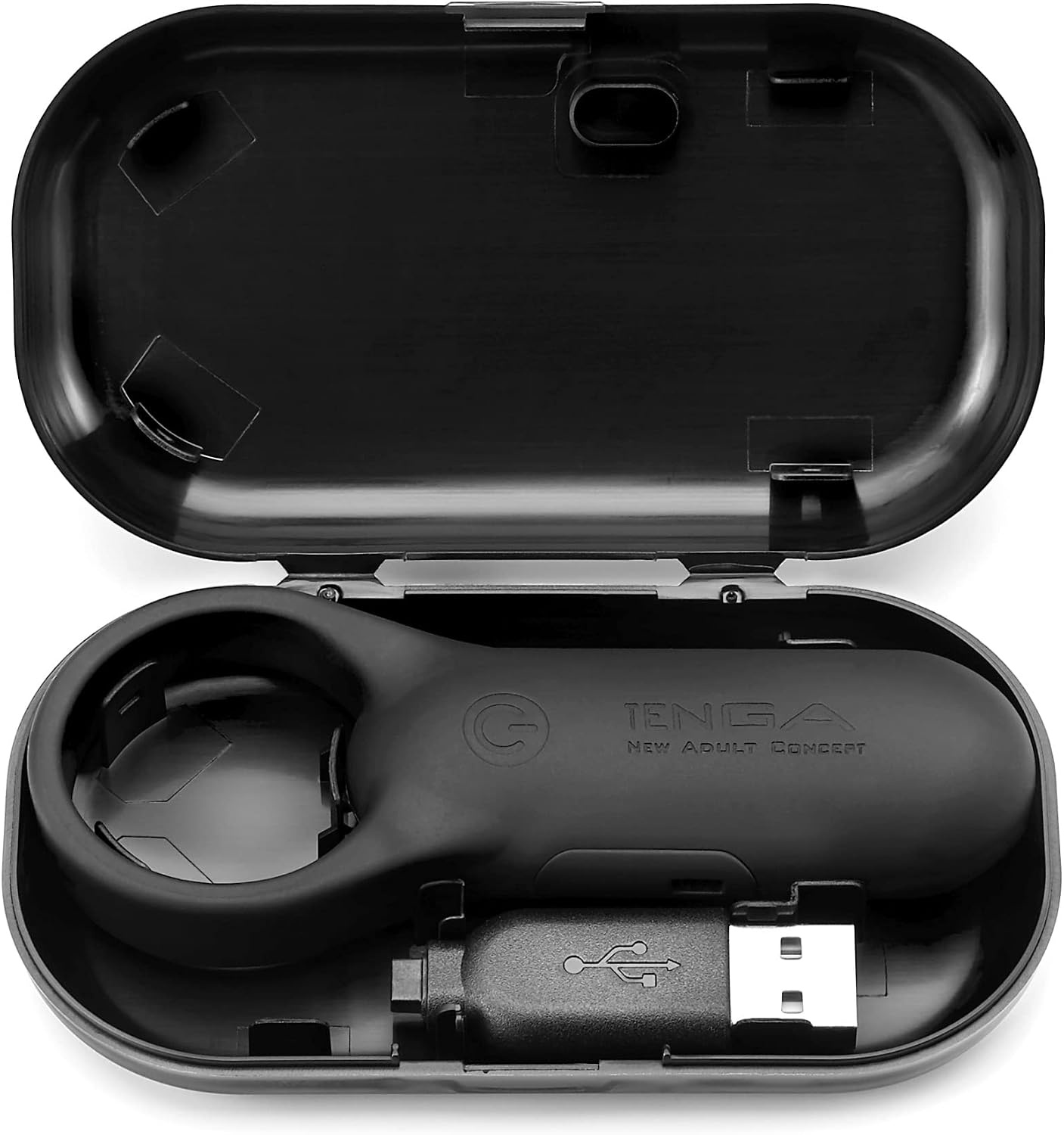 image:imageTENGA SVR Smart Vibe Ring Rechargable Couples Vibrator Black