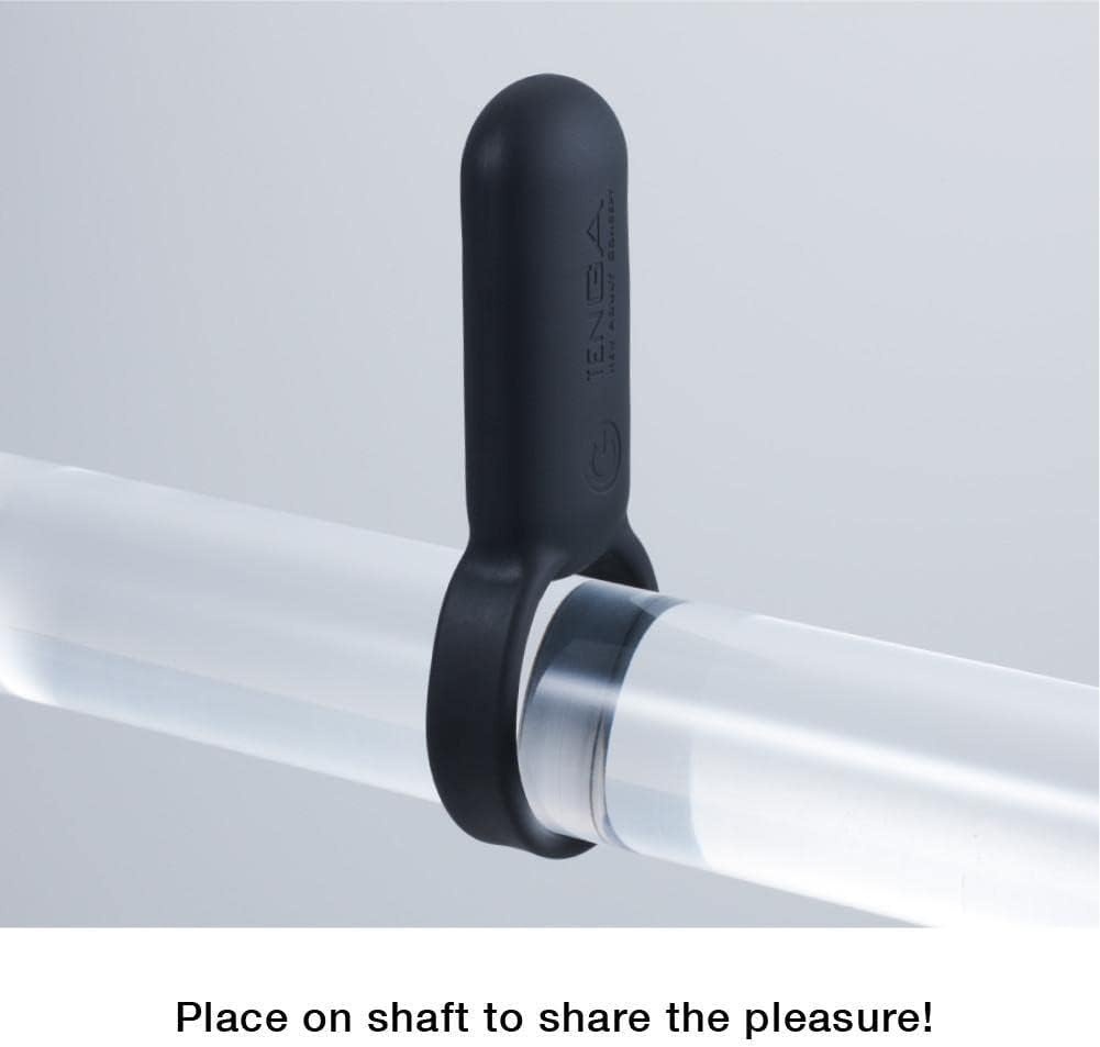 image:imageTENGA TSV003 Smart Vibe Vibrating Ring Stimulating Rechargeable Couples Vibrator CarmineBlack
