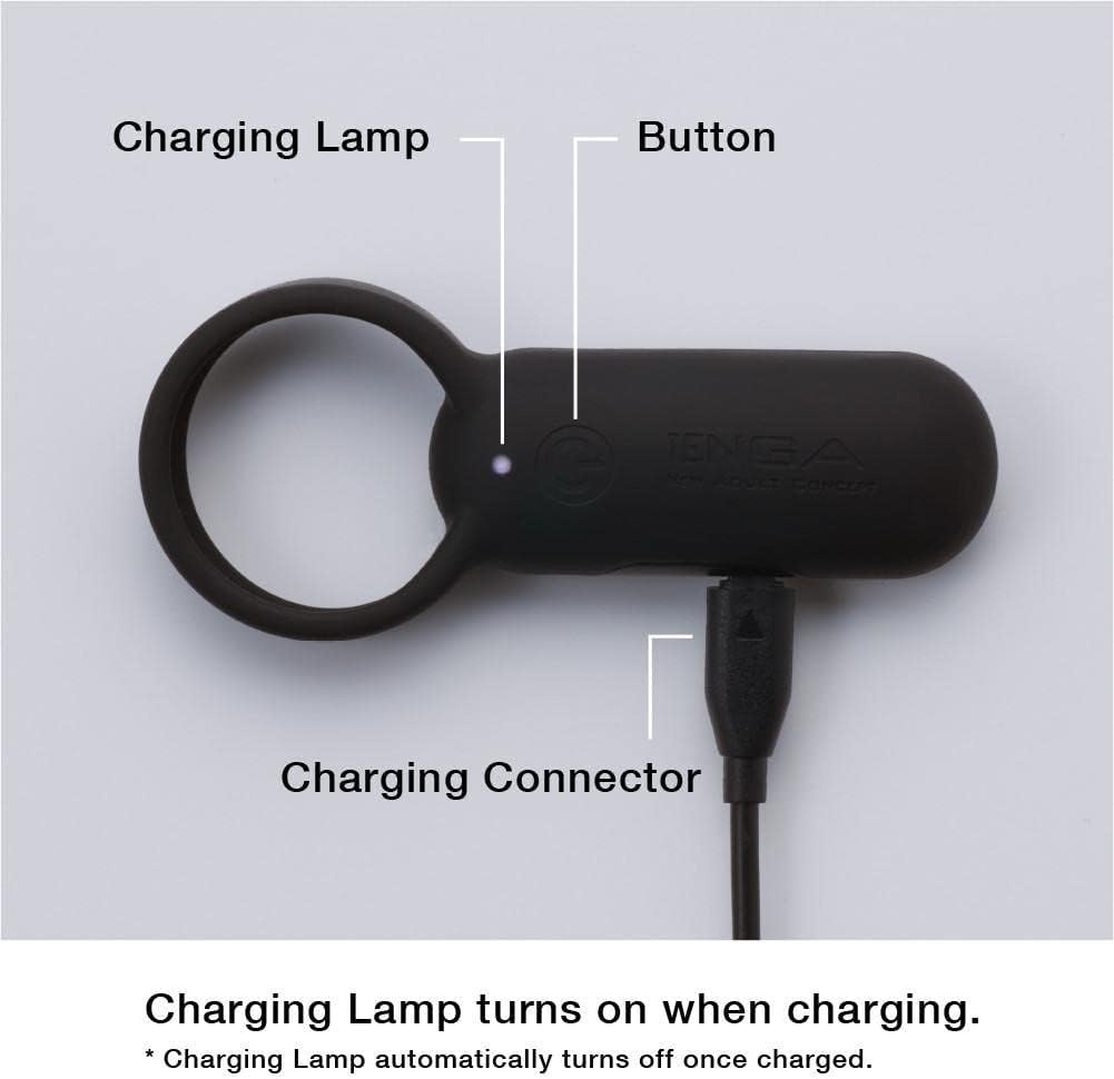 image:imageTENGA TSV003 Smart Vibe Vibrating Ring Stimulating Rechargeable Couples Vibrator CarmineBlack