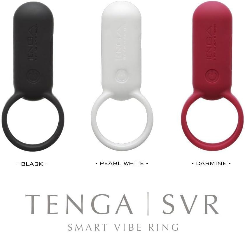 image:imageTENGA TSV003 Smart Vibe Vibrating Ring Stimulating Rechargeable Couples Vibrator CarmineBlack