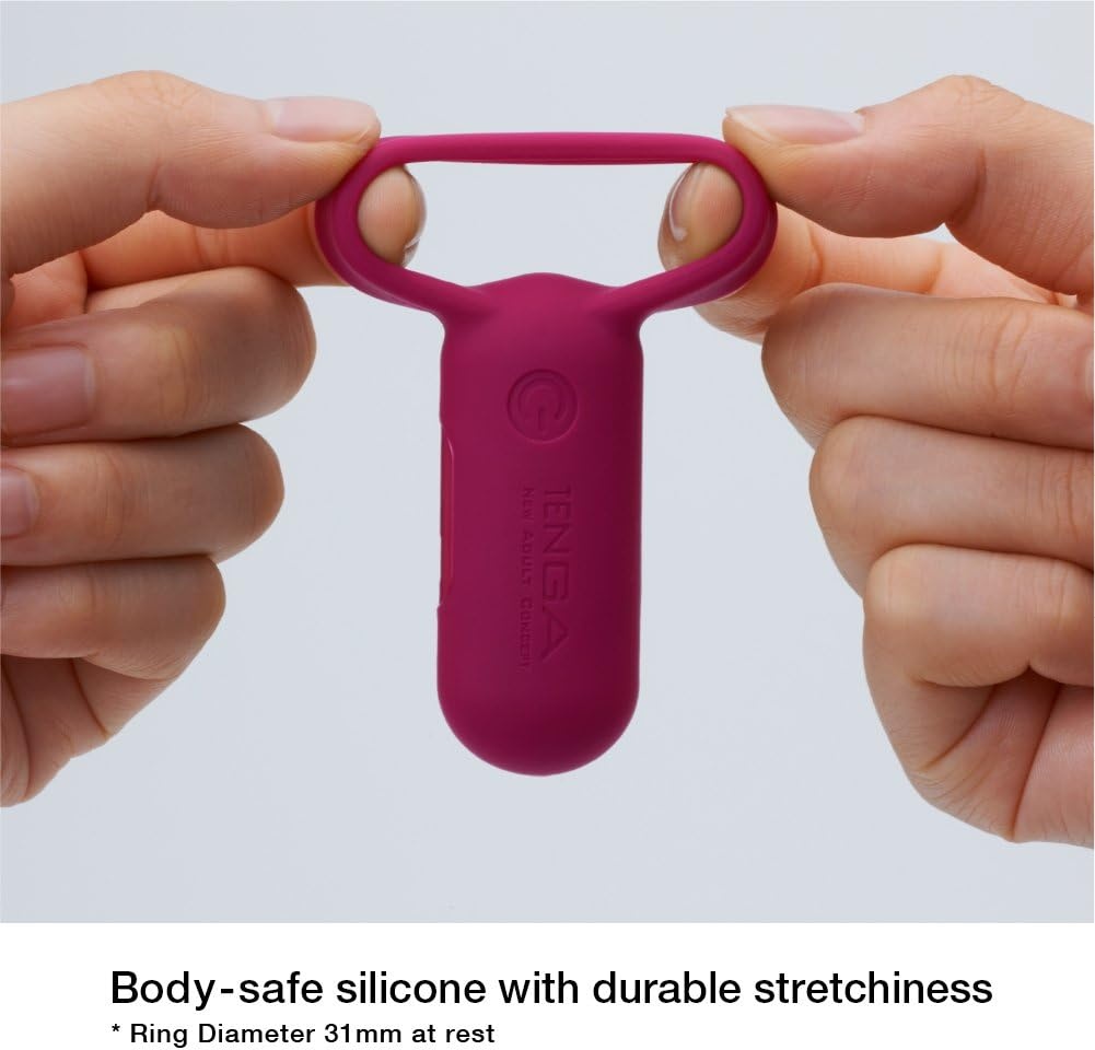 image:imageTENGA TSV003 Smart Vibe Vibrating Ring Stimulating Rechargeable Couples Vibrator CarmineCarmine