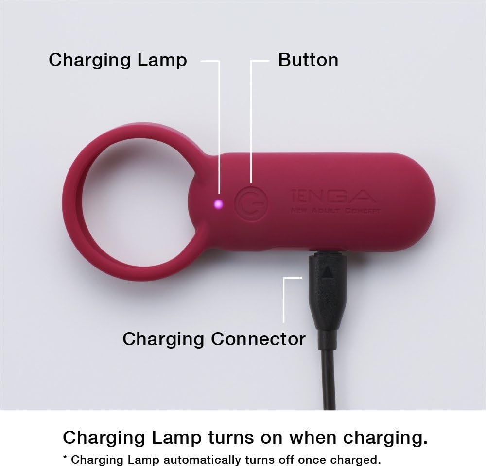 image:imageTENGA TSV003 Smart Vibe Vibrating Ring Stimulating Rechargeable Couples Vibrator CarmineCarmine