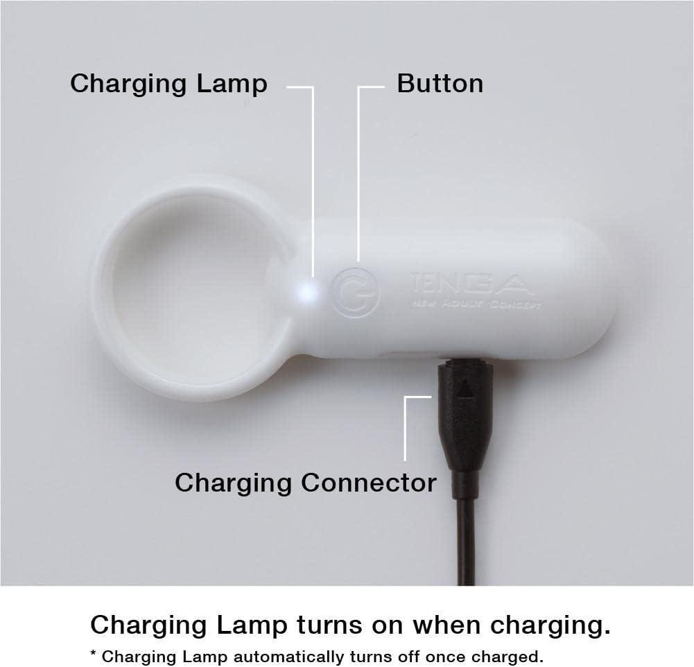 image:imageTENGA TSV003 Smart Vibe Vibrating Ring Stimulating Rechargeable Couples Vibrator CarmineWhite