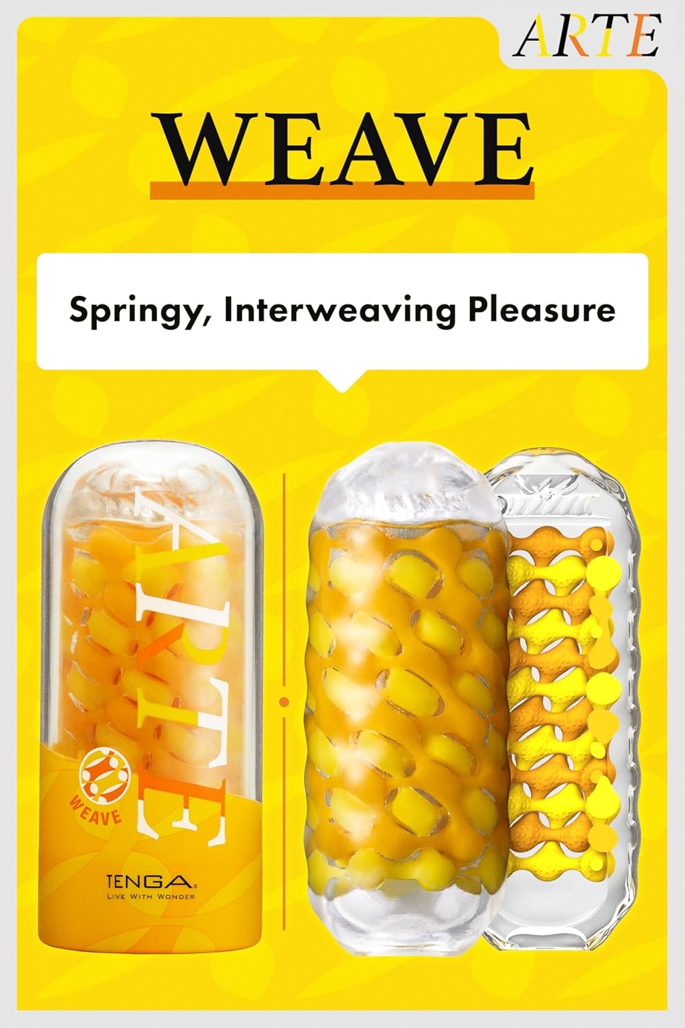 image:imageTENGA Ultimate Pleasure Bundle ARTE Weave ARTE Drape Spinner 06 Brick amp Lotion Refill Set