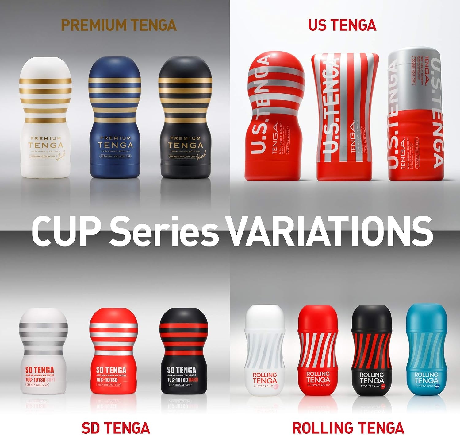 image:imageTenga Standard Cup Complete Set Standard Cup Complete Set All 5 Types New Everyones Tenga Red 1 Piece
