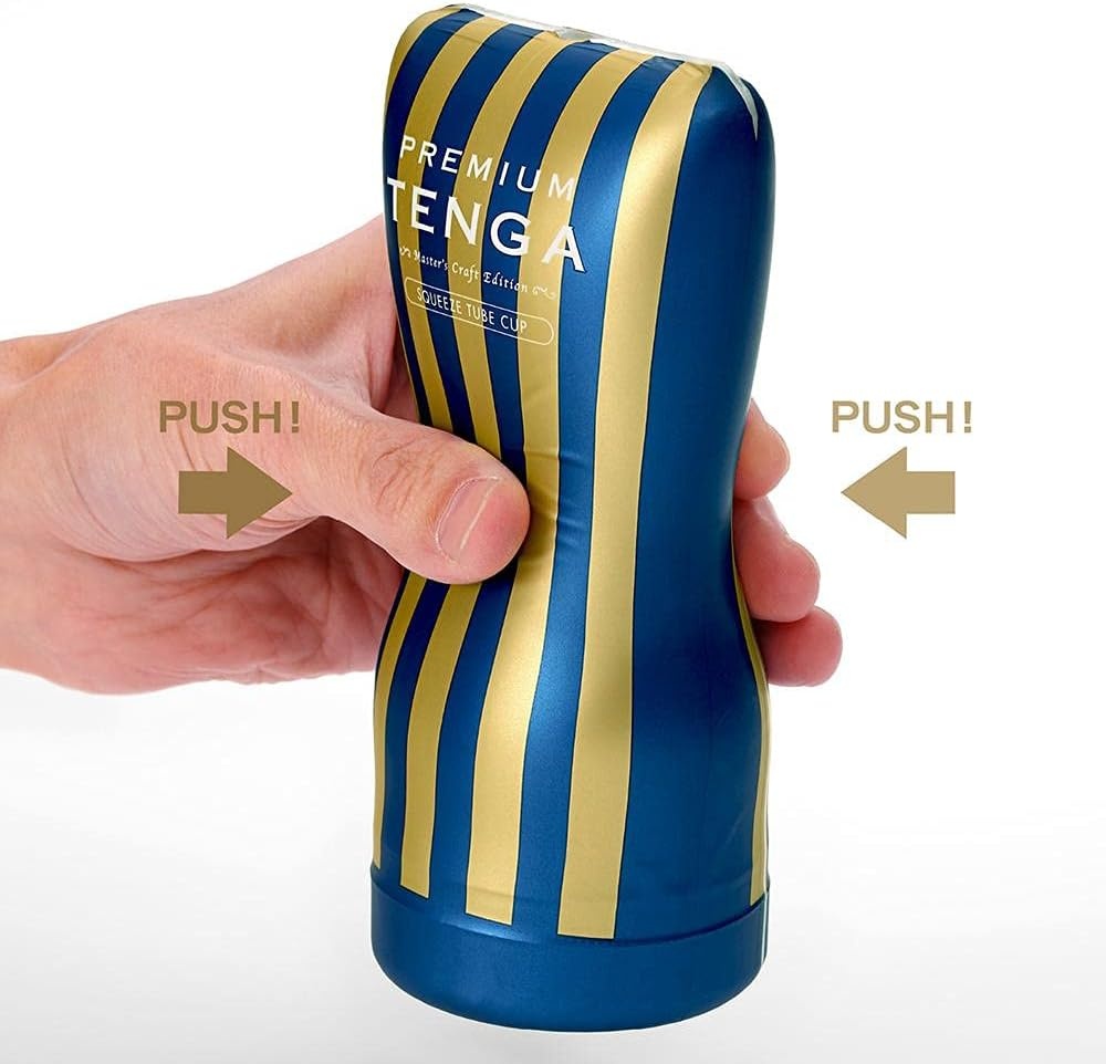 image:imageTenga TOC202PT Premium Tenga Soft Case Cup Male Masturbator Cup with Powerful SuctionBlueSOFT CASE Premium