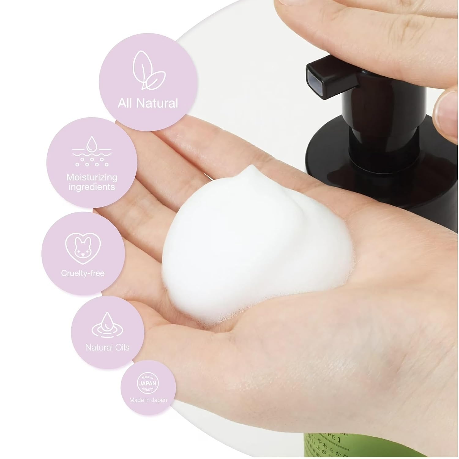 image:imageiroha INTIMATE CARE Foaming Type Feminine Wash Bergamot amp Bitter Orange Scent UltraGentle Daily pH Balanced Intimate Skin Care Cleanser with Hyaluronic Acid amp Collagen 150mlDamask Rose and Geranium
