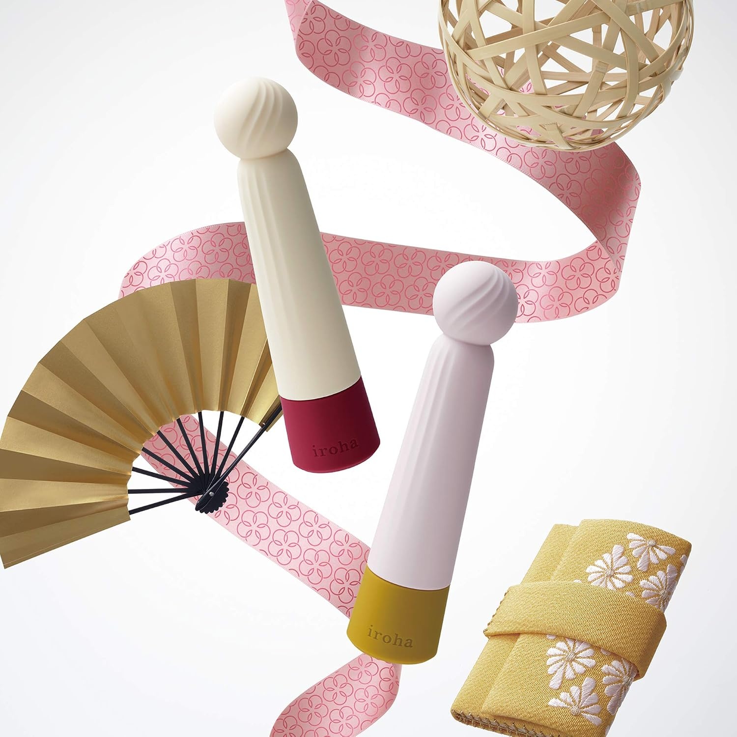 image:imageiroha Rin Kokane Gold Vibrator for Women Soft Touch Silicone 4Mode Waterproof VibratorBurgundy