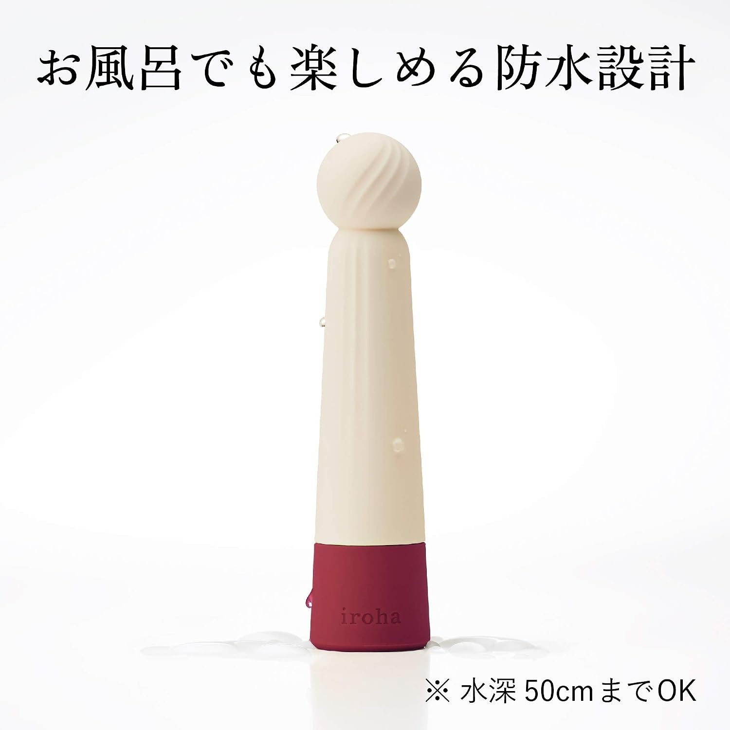 image:imageiroha Rin Kokane Gold Vibrator for Women Soft Touch Silicone 4Mode Waterproof VibratorBurgundy
