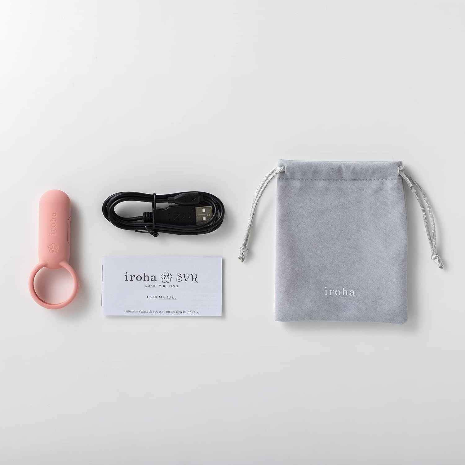 image:imageiroha SVR Smart Vibe Ring Rechargable Couples Vibrator Coral Pink