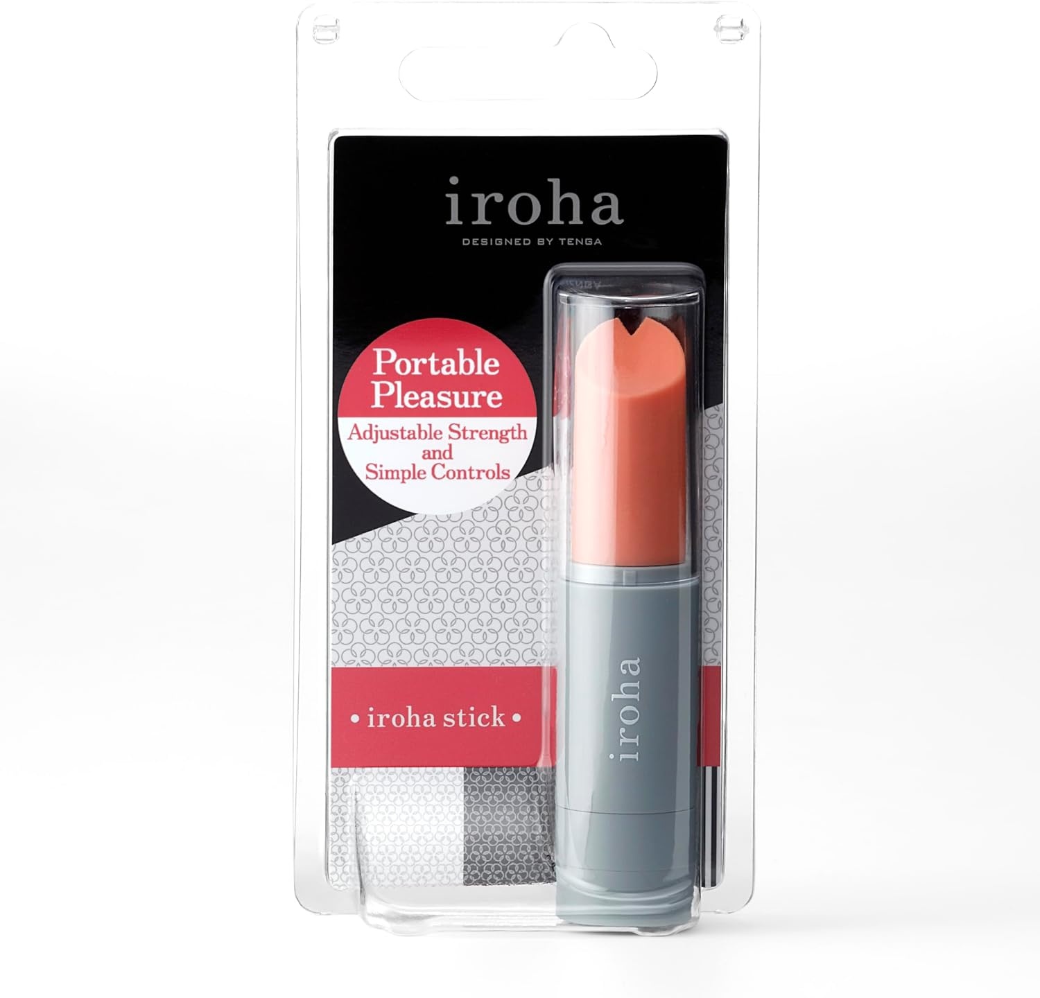 image:imageiroha Stick Womens Waterproof Battery Operated Portable Pleasure Massage Vibrator HMS01 1 CountCoral x Gray