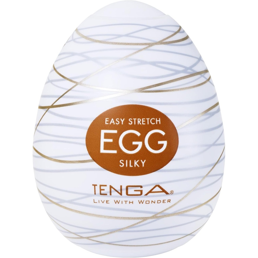image:imageTENGA Egg Silky Disposable One Time Use Men Sex Toy Super Stretchable Male Masturbator Sleeve 1 CountSILKY