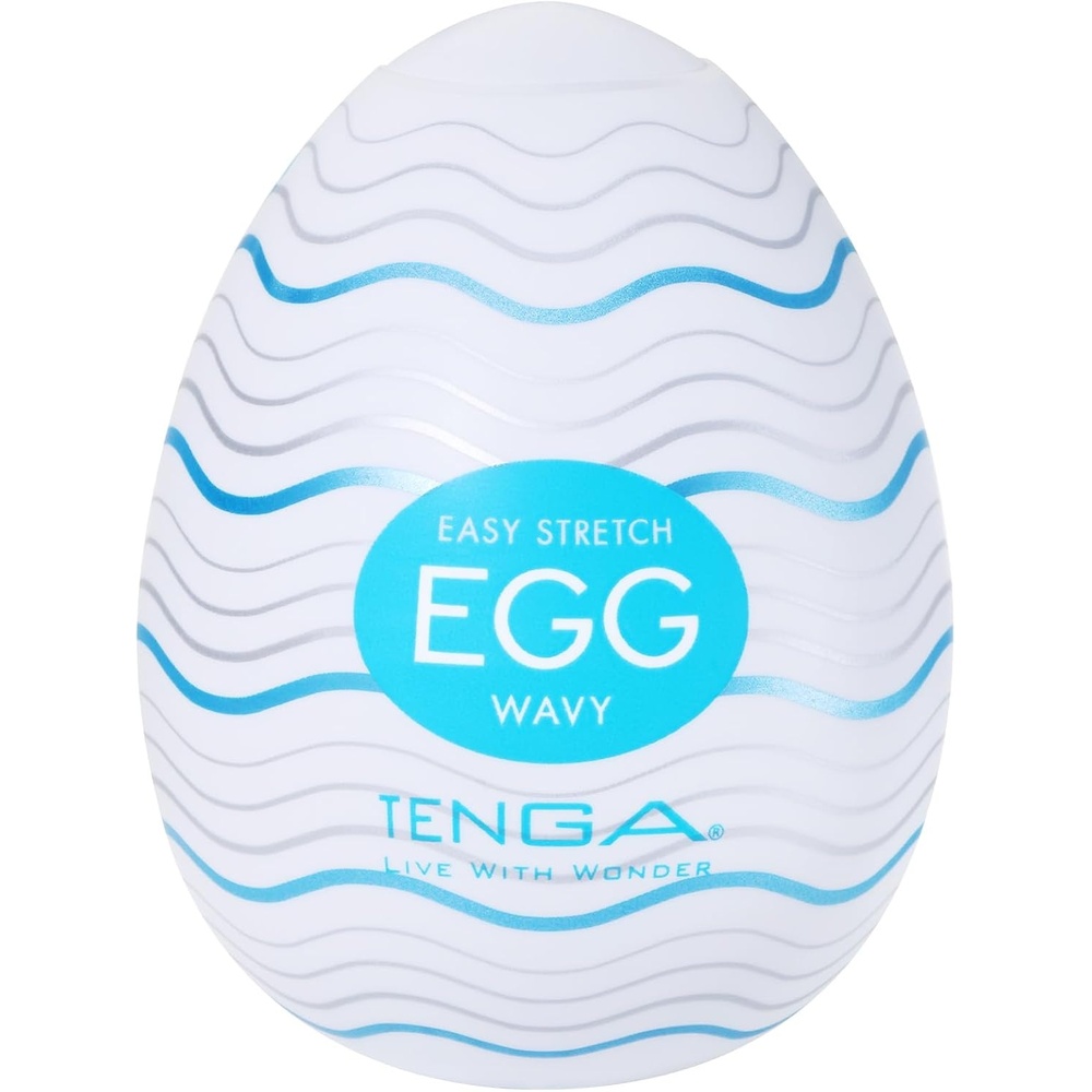 image:imageTENGA Egg Silky Disposable One Time Use Men Sex Toy Super Stretchable Male Masturbator Sleeve 1 CountWAVY