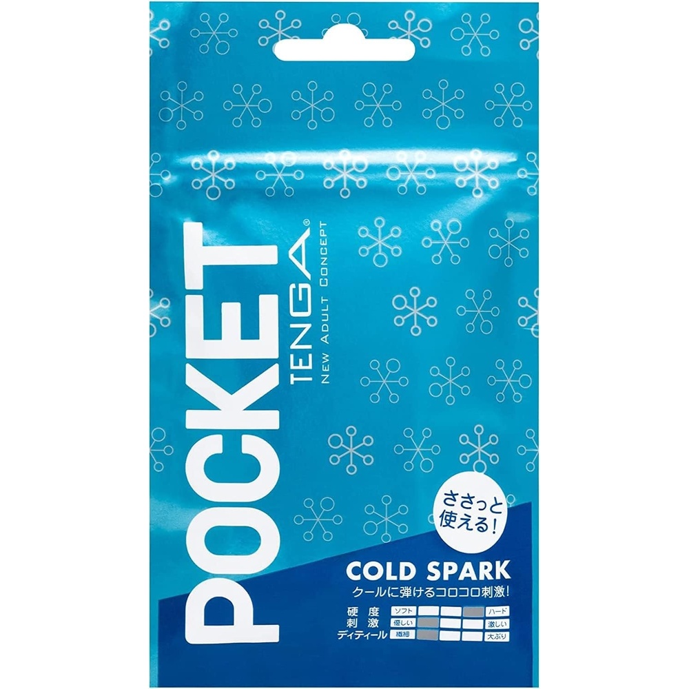 image:imageTENGA POT006C Cool Spark Beads Pocket TENGA Portable Male Masturbator Blue