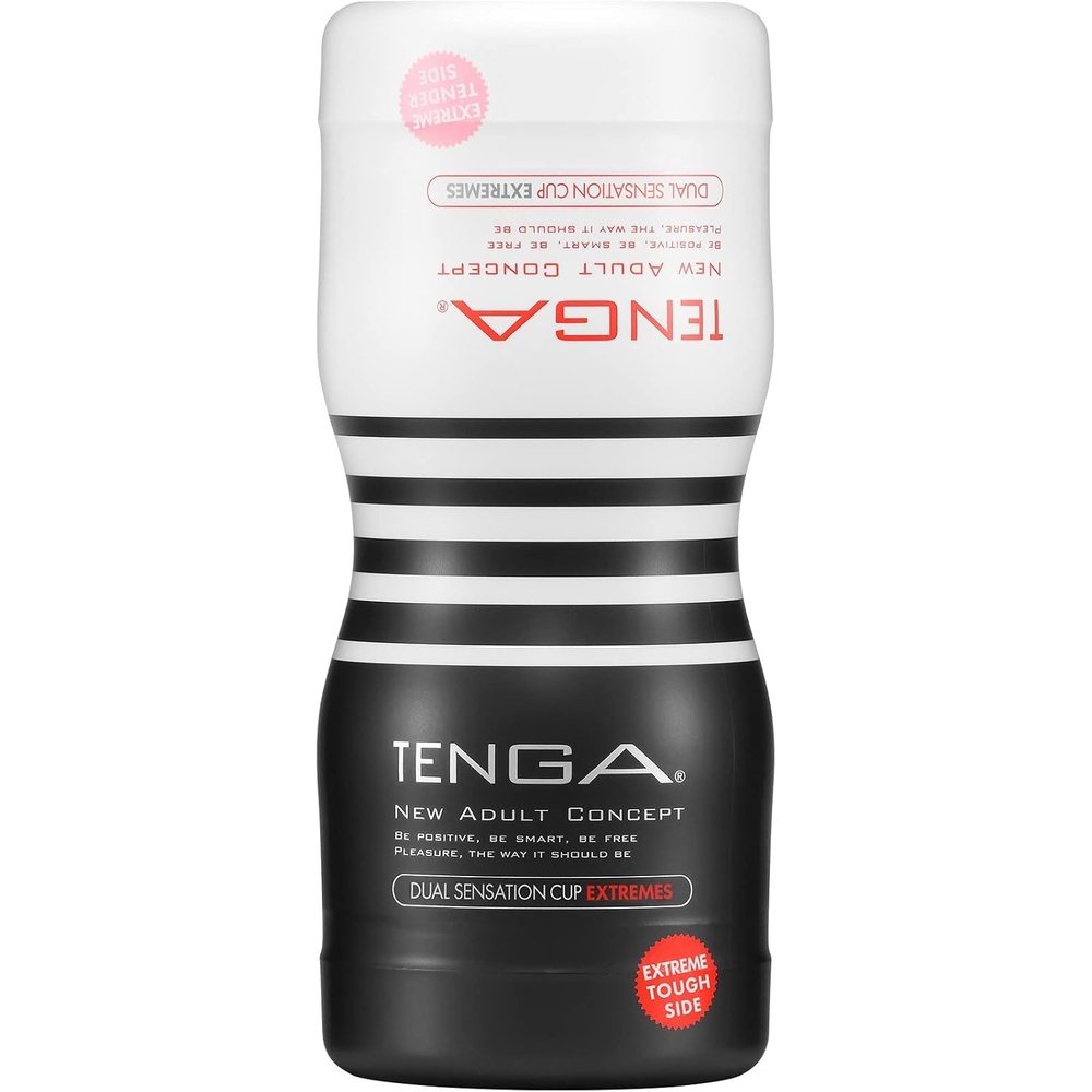 image:imageTENGA Premium Disposable One Time Use Prelubricated Male Masturbator Dual Sensation Cup BlueRed