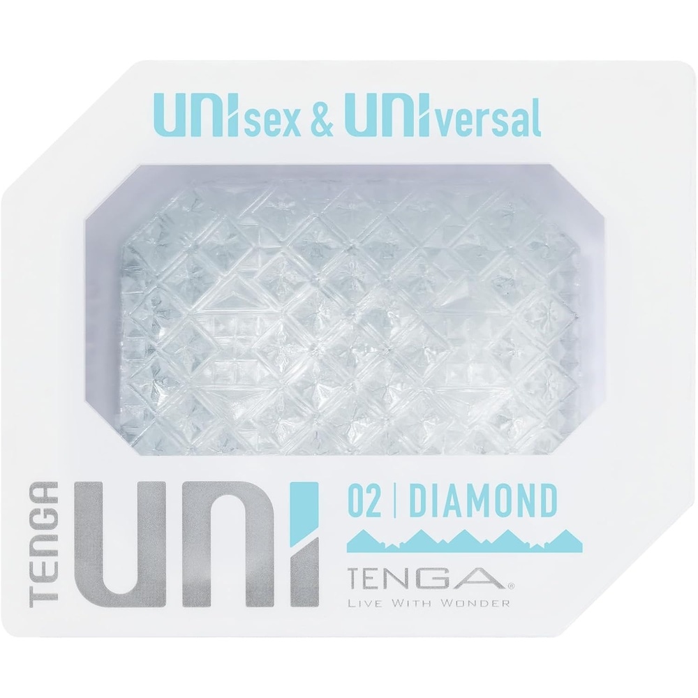 image:imageTENGA UNI Disposable One Time Use Stretchable Textured Unisex Universial Masturbator Sleeve Variety SetDiamond