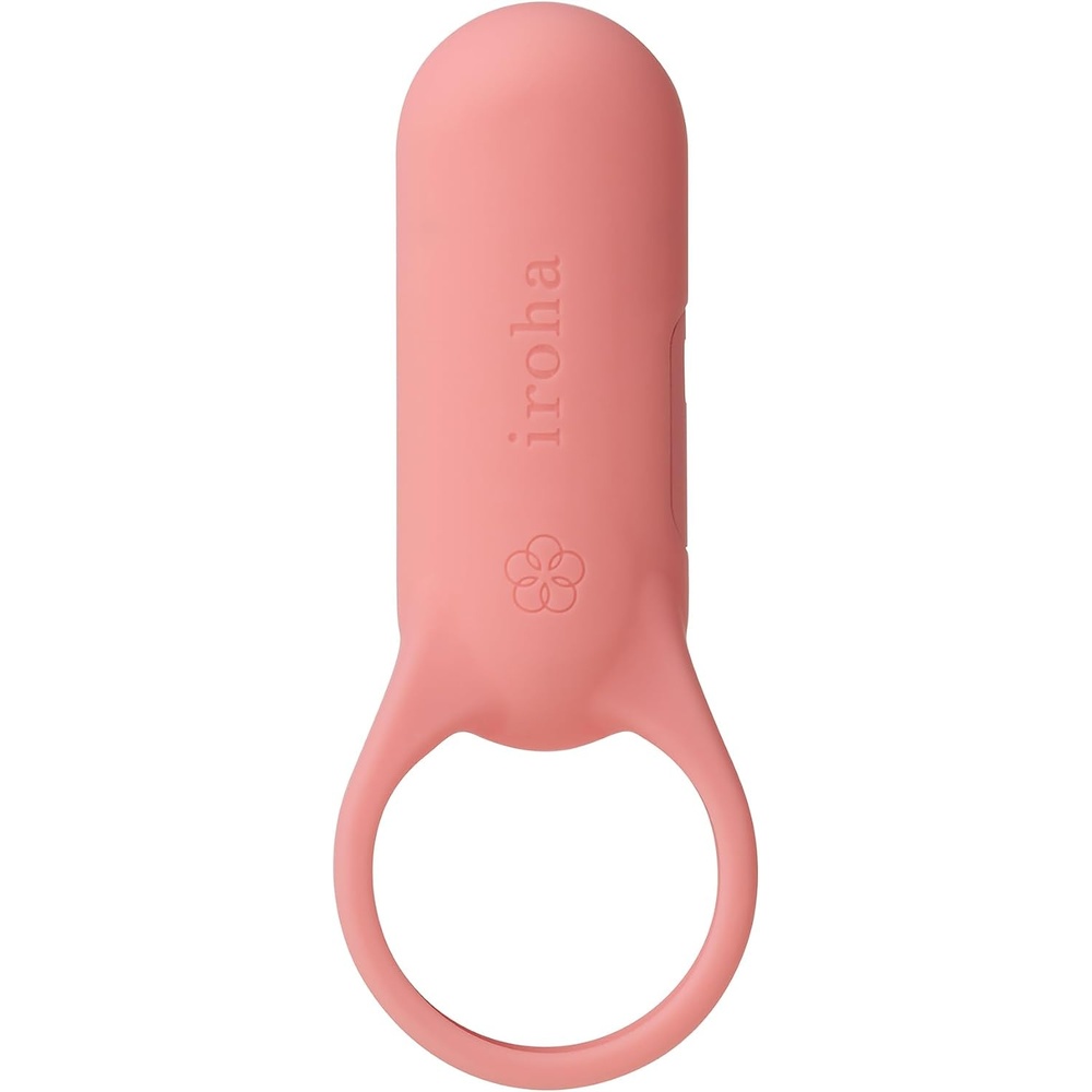 image:imageiroha SVR Smart Vibe Ring Coral Pink Rechargeable Couples Vibrator with 5 Vibration Strengths amp 3 Rhythm Patterns Waterproof Silicone Powerful Discreet amp Comfortable