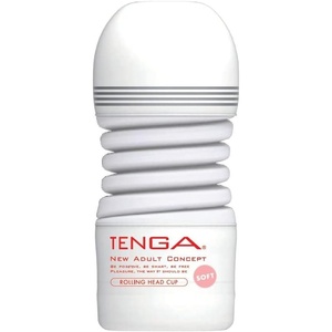 TENGA Rolling Head Male Masturbator Vacuum Cup Pleasure Device, Gentle(1 Count)