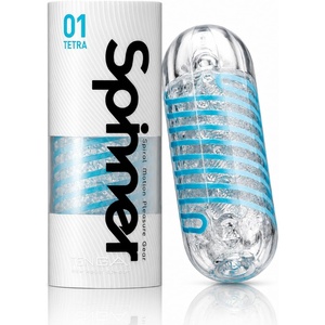 TENGA Spinner-05 |Spiral Motion Adult Sex Toys Masturbator for Men | Reusable TPE Flesh Pocket Device, Made in Japan(TETRA-01)